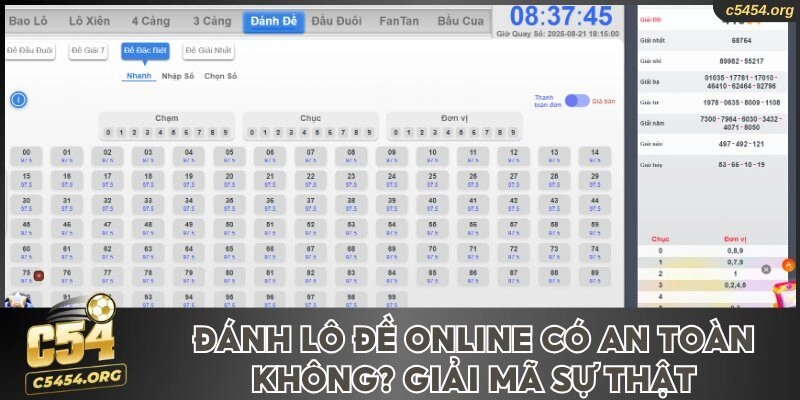 Đánh lô đề online có an toàn không