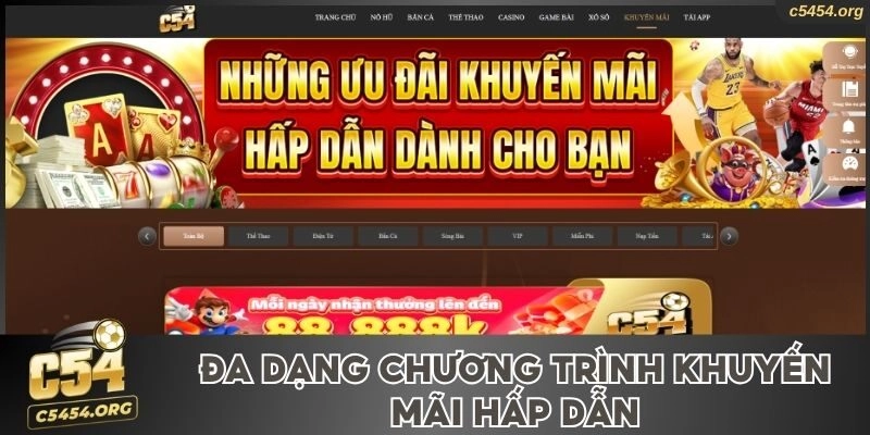 Nhiều sự kiện khuyến mãi hấp dẫn tại nền tảng 